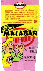 Emballage Malabar 1987 Bigoût : Citron Fraise
