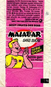 Emballage Malabar 1989 Goût : Fruits des Bois (Sans sucre)